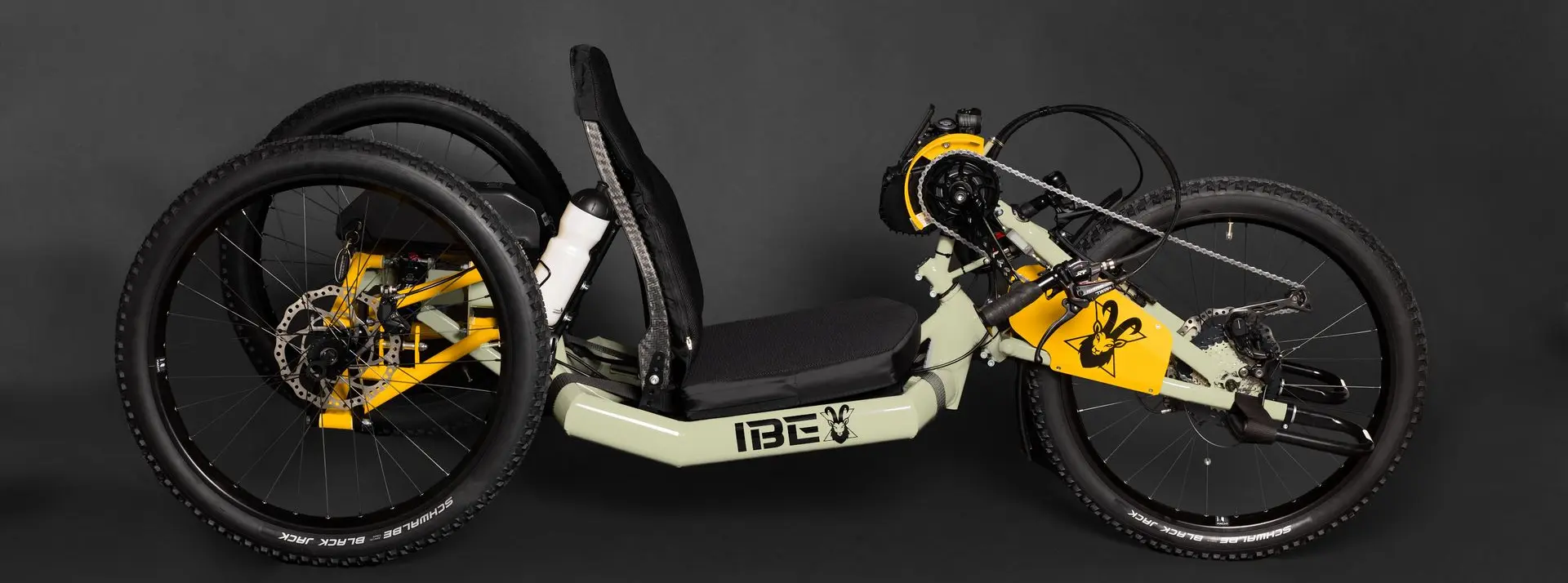 Praschberger IBEX handbike electrique tout terrain suspension independante