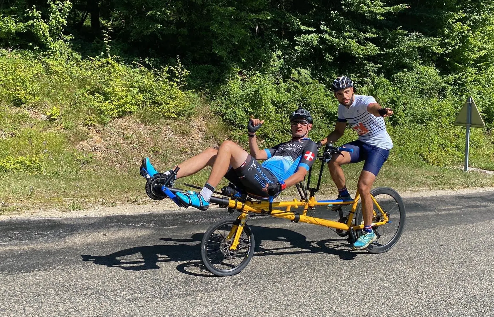 velo duo semi couché