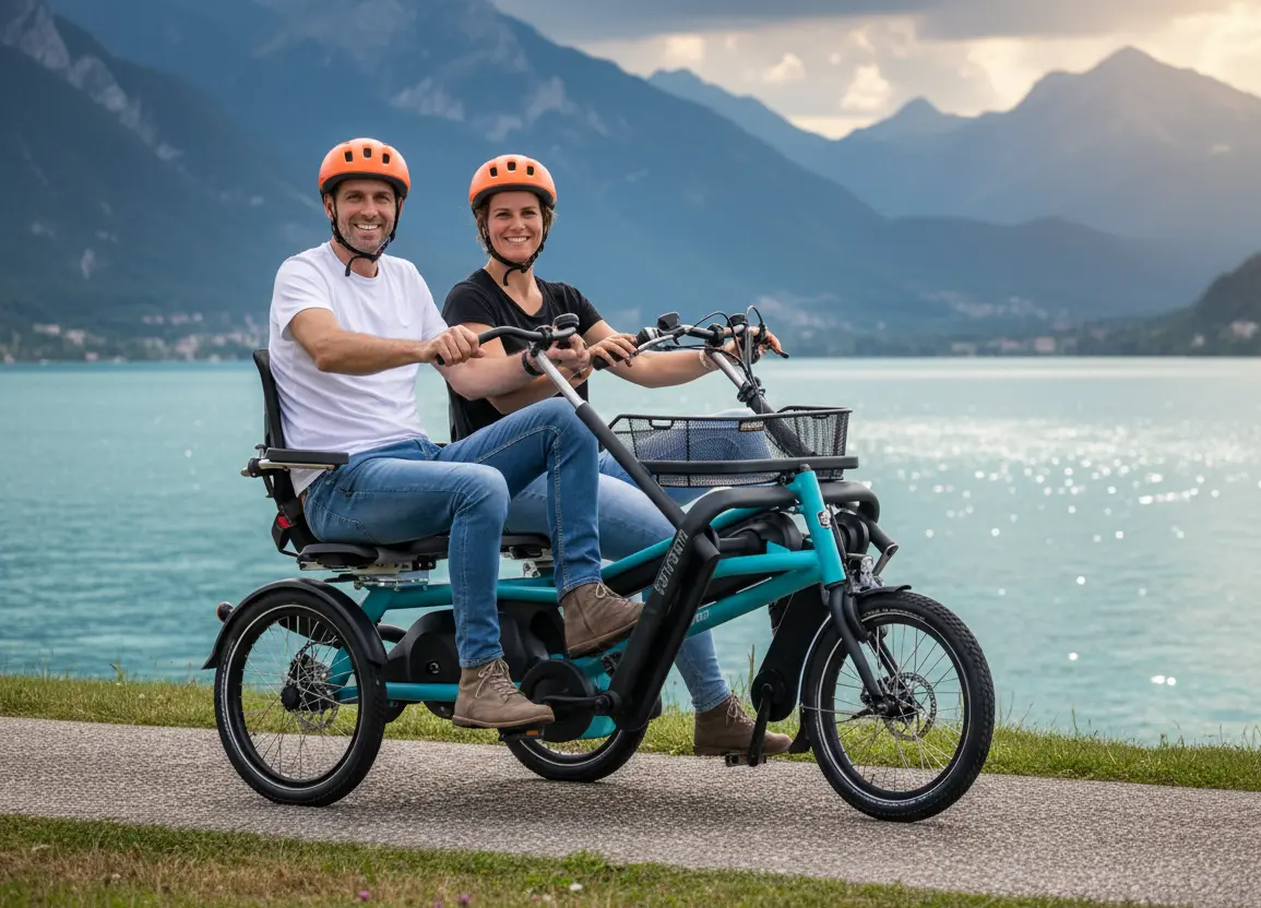 velo duo van raam fun2go electrique cote a cote