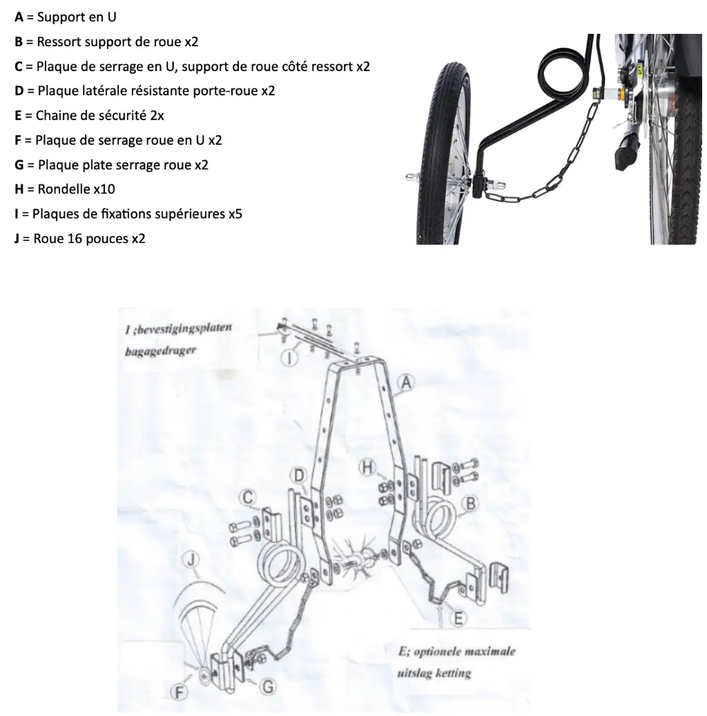 roues stabilisatrices vtt adulte pour vtt electrique