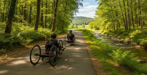 handibike de route et chemins pour voyager