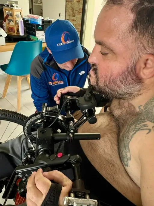reglages handbike tetraplegique de tony moggio