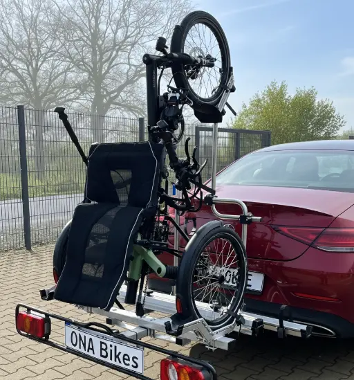 porte velo pour velo adapté tricycles