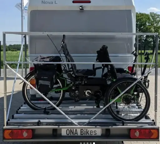 porte velo pour velo adapté tandem tricycle couche