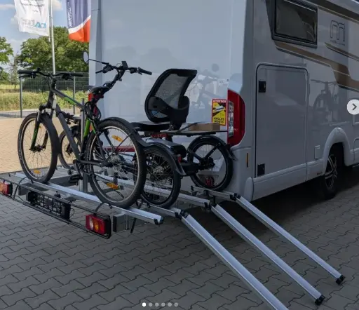 porte velo pour tricycle adapté Camping car repliable