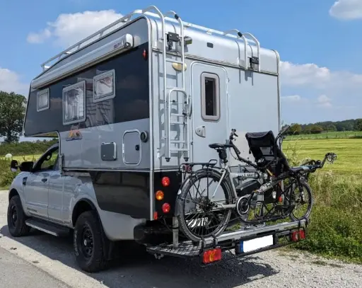porte velo adapté tandem pour camping car