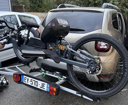 porte velo pour handbike tout terrain