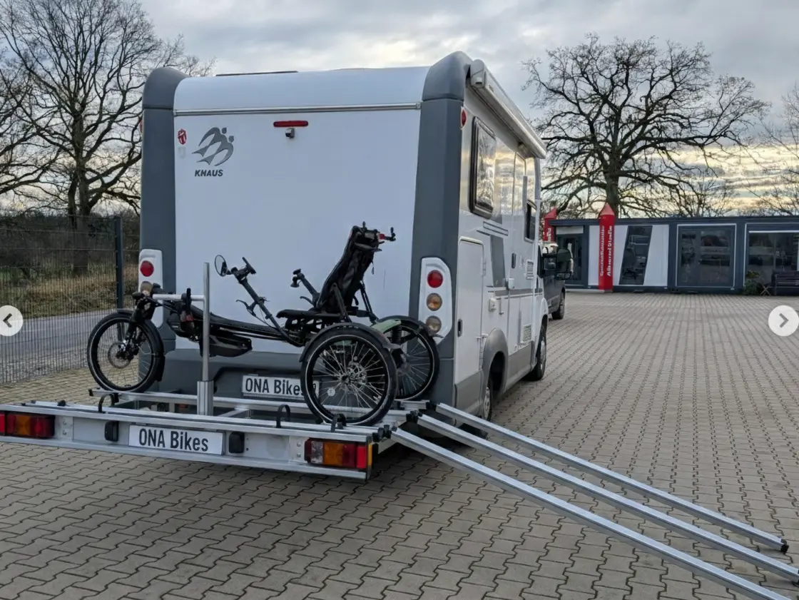 Porte tricycle sur mesure pour camping car