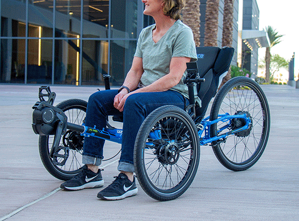 Tricycle couché electrique sans chaine