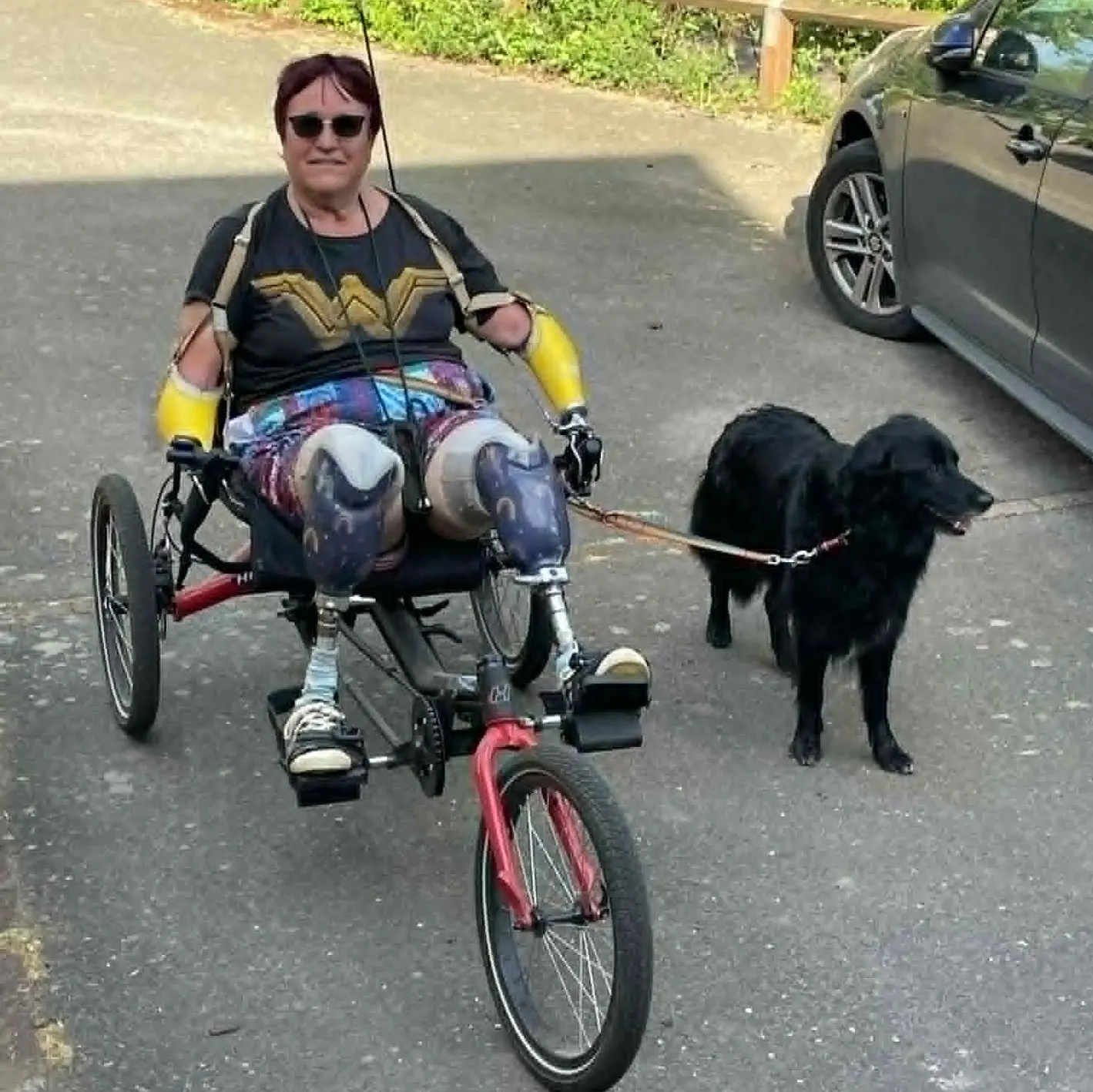 velo adapté - Quadruple amputée