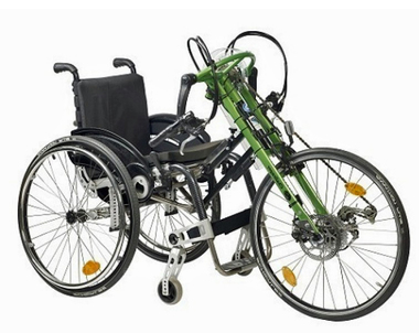 [CAT_PRA_1050] Handbike pour fauteuil roulant PRASCHBERGER CHALLENGER